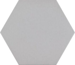 10 x 10 Basic Silver Porcelain matt finished Hex
