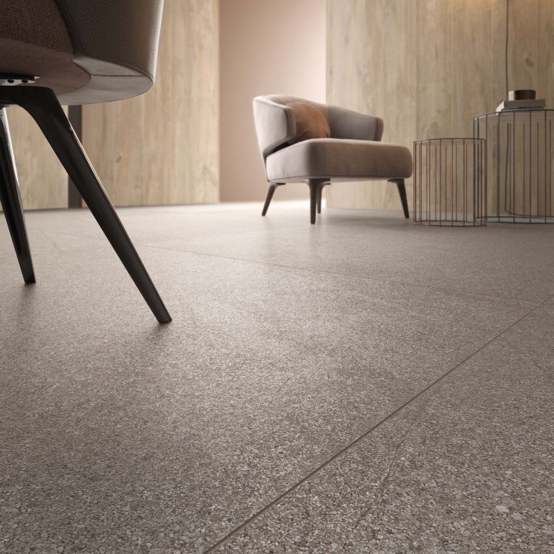 12 x 24 River Earth Rectified terrazzo look porcelain tile - Image 2