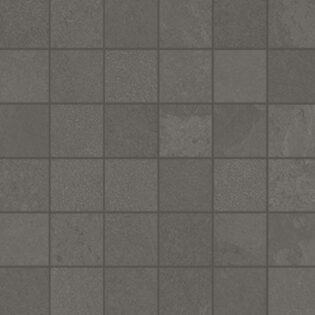 2 x 2 Brazilian Slate Elephant Grey Rectified Porcelain mosaic