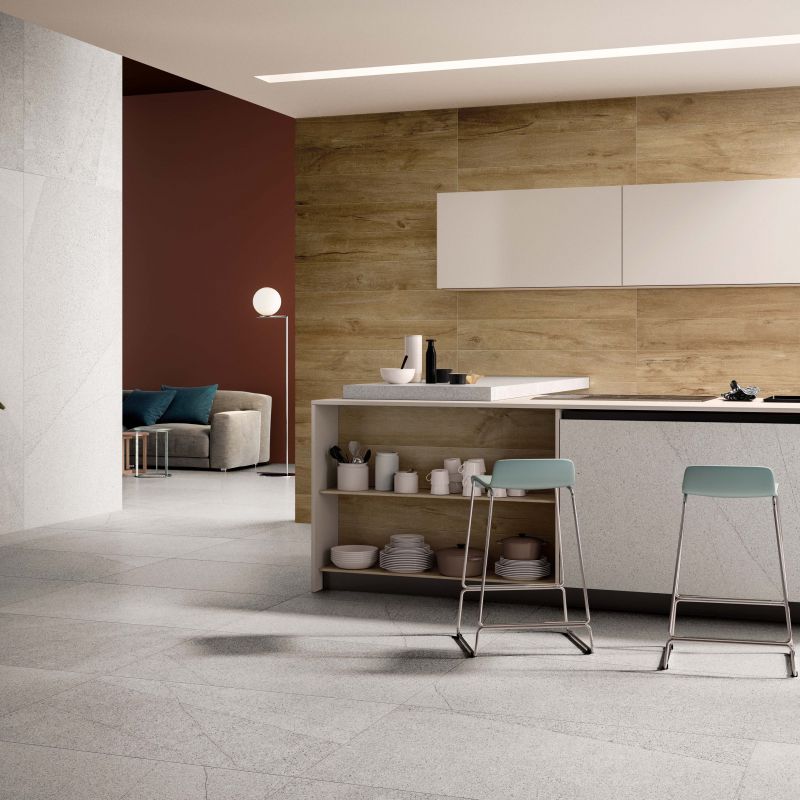 2 x 2 River Moon  terrazzo look porcelain mosaic - Image 2