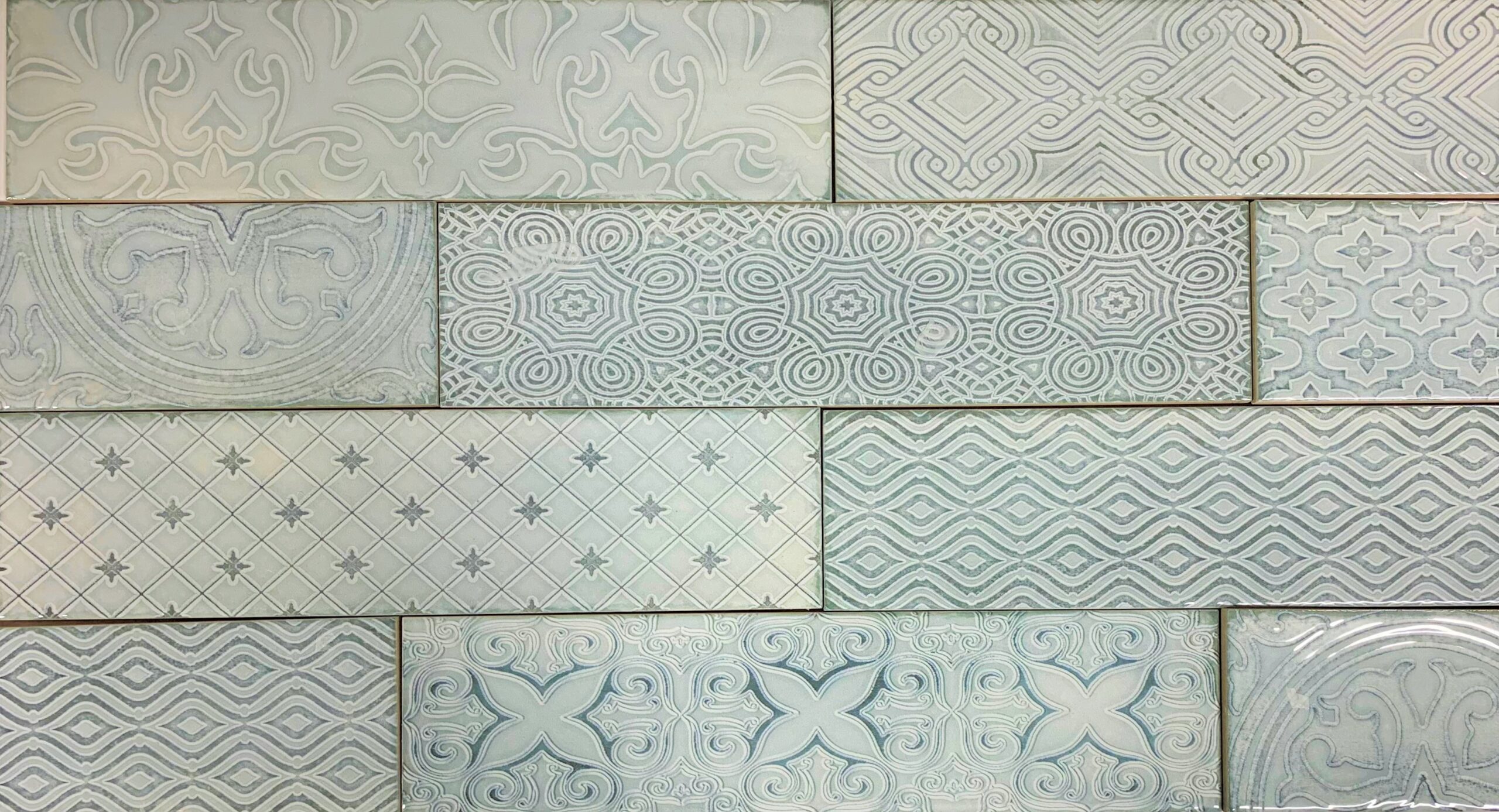 3 X 12 Atlas Sea Deco Subway Ceramic Wall tile