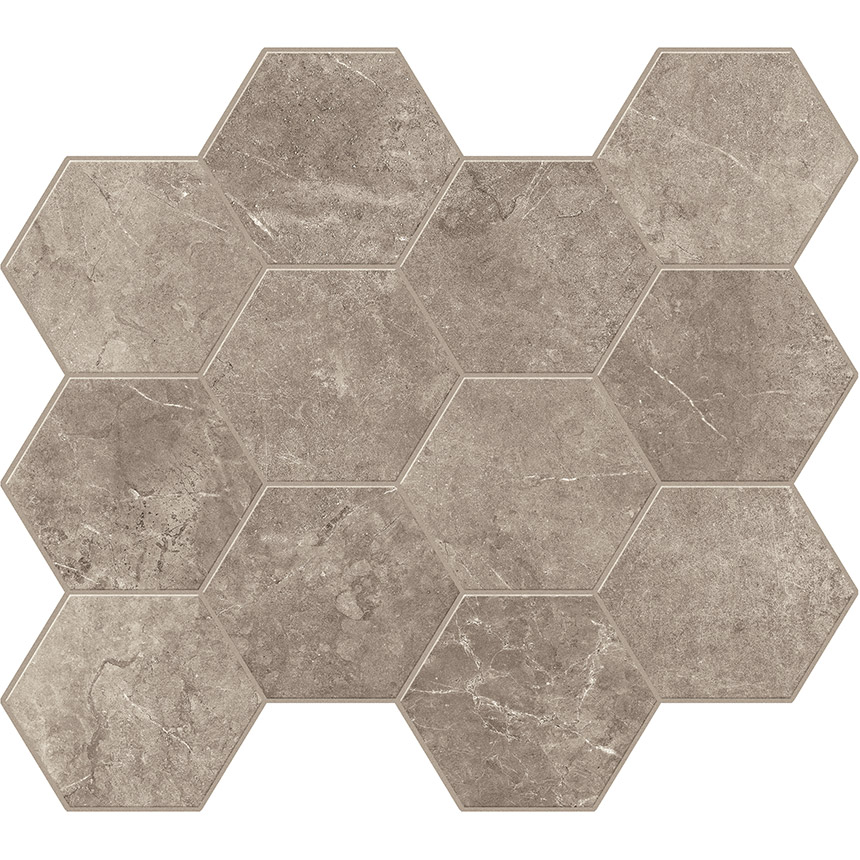 4 x 4 EvoStone Dune Honed finished porcelain hexagon