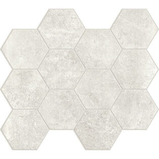 4 x 4 EvoStone Ivory Honed finished porcelain hexagon