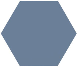 8 X 8 Meraki Azul Matte Porcelain Hexagon
