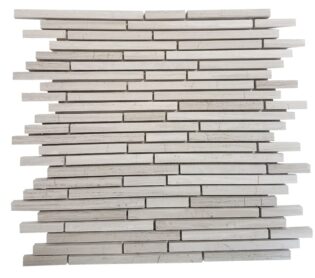 MA208-STS  3/8 Wooden white Strips with space polished