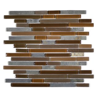 MA21-RB  RANDOM BRICK GLASS AND STONE MOSAIC BLEND
