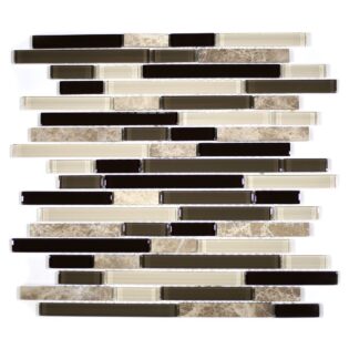 MA23-RB  RANDOM BRICK GLASS MOSAIC AND MARBLE BLEND