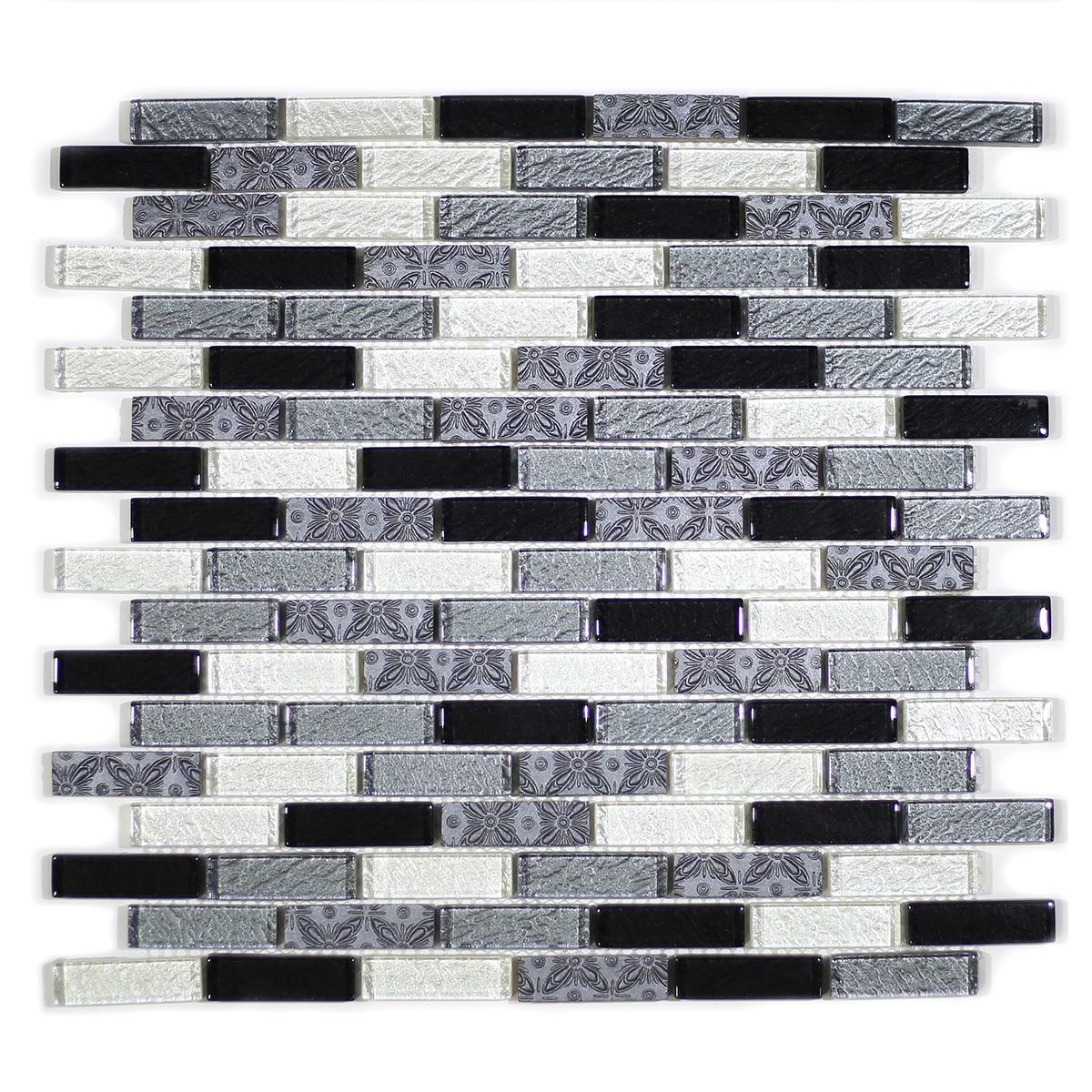 MA38-LB 5/8X2 BRICK GLASS AND RESIN DECORATIVE PIECES MIX