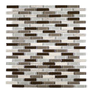 MA47-MB  MINI BRICK GLASS AND ALUMINUM