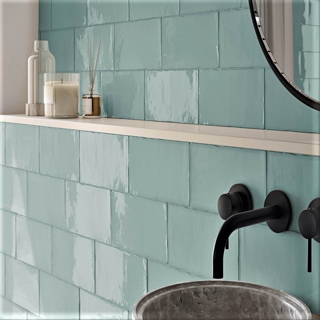 5 x 10 Bohemia Mystic Blue Ceramic Wall subways - Image 3