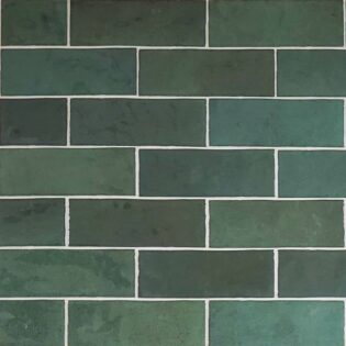 2.5 x 8 Nolita Verde Shiny Subway Porcelain Tile