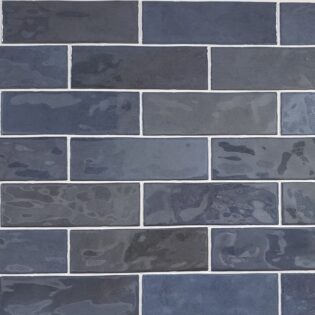 2.6 x 8 Nolita Marine Shiny Subway Porcelain Tile