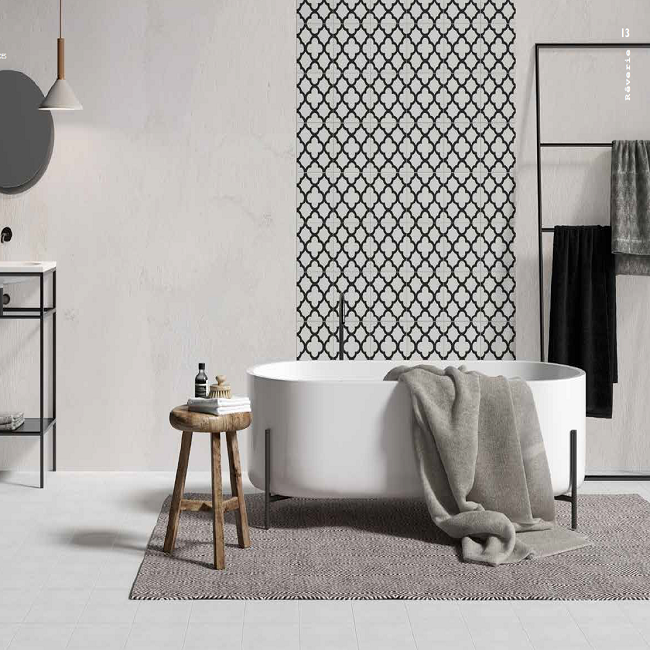 8 x 8 Reverie 2 Decorative Rectified Porcelain tile - Image 3
