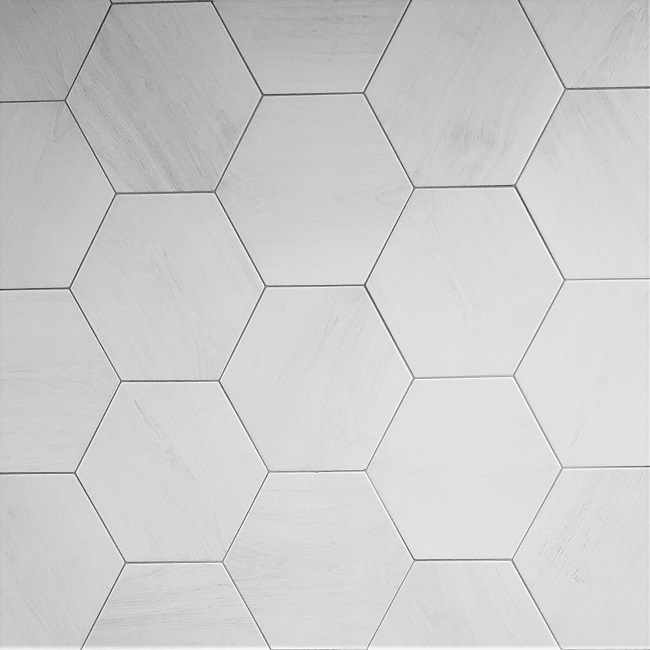 9 x 9 Yosemite Blanco Wood Look Porcelain Hexagon - Image 2