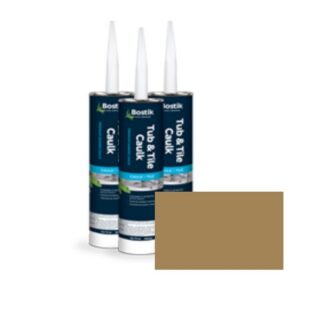 TUB & TILE CAULK ALMOND - H153 SILICONIZED-ACRYLIC CAULK 10.1 OZ  (SANDED)