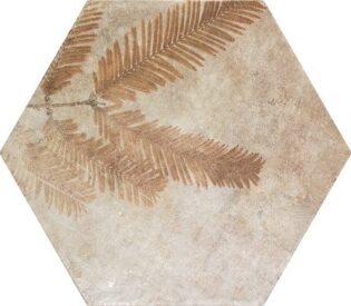 12.8 X 12.8 ZYX Amazonia Tropical Cotto Hexagon porcelain tile