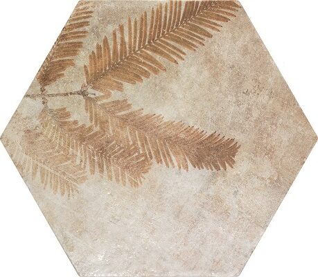 12.8 X 12.8 ZYX Amazonia Tropical Cotto Hexagon porcelain tile