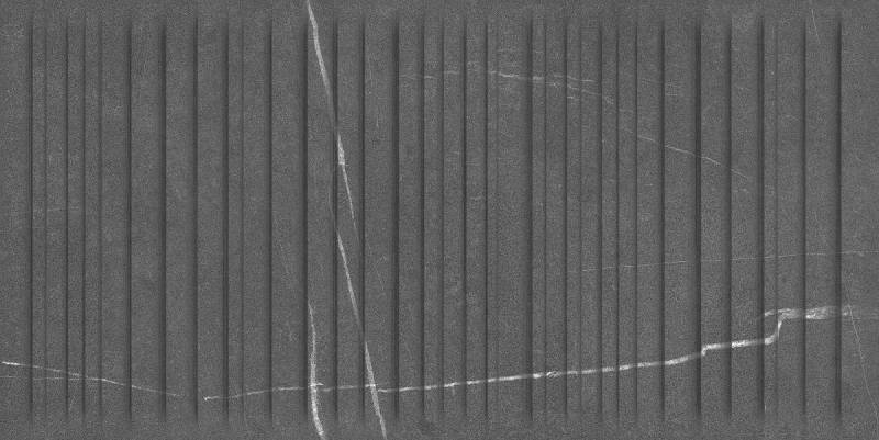 12 x 24 Deco Parallelo Nomade Noir Stone look rectified porcelain tile