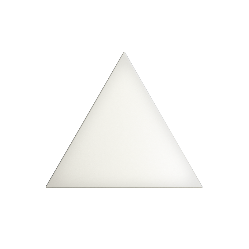6 X 6 EVOKE TRIANGLE LAYER WHITE MATTE
