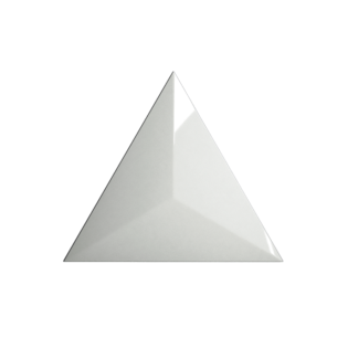 6 X 6 EVOKE TRIANGLE LEVEL WHITE GLOSSY