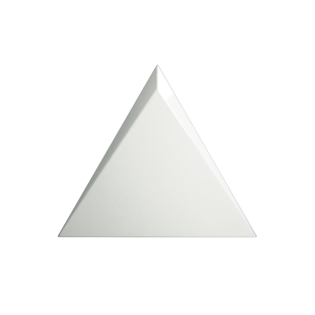 6 X 6 EVOKE TRIANGLE CASCADE WHITE GLOSSY
