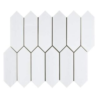 1X3.5" DOLOMITE MARBLE MOSAIC POLISHED STRADA PICKET