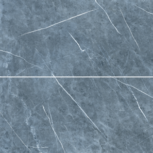 30 x 60" Theater Blue High Polished Rectified Porcelain Tile