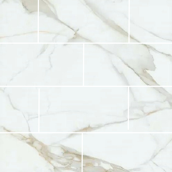 12 x 24 Calacatta Gold POLISHED Rectified Porcelain tile