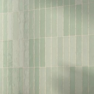 2 x 10 Downtown Verde Glossy Porcelain Subway Wall & Floor Tile