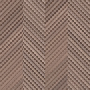 16 x 48 Vector Marron-Cacao Decorative Chevron Tile