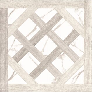24 x 24 Intrecci Bianco Matte Rectified Porcelain Tile
