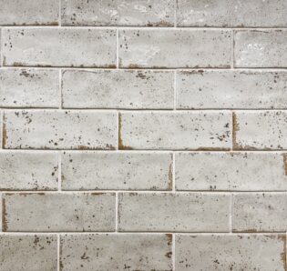 2.6 x 8 Musa Blanco Glossy Subway Porcelain Tile