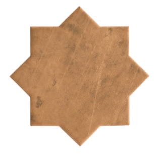 7 x 7 Argile Estrella-Star Fuego Matte Porcelain Tile