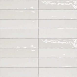 2 x 12 Nairobi Off White Glossy Subway Tile