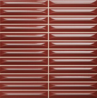 8 x 8 Arrow Caramel Glossy Kitkat Tile