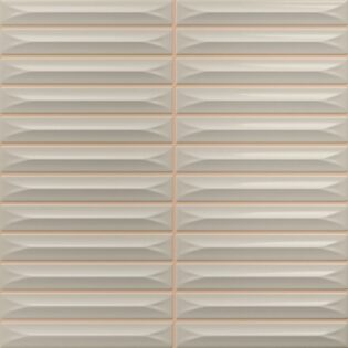 8 x 8 Arrow Greige Glossy Kitkat Tile