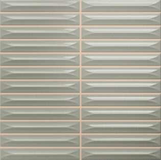 8 x 8 Arrow Sage Glossy Kitkat Tile