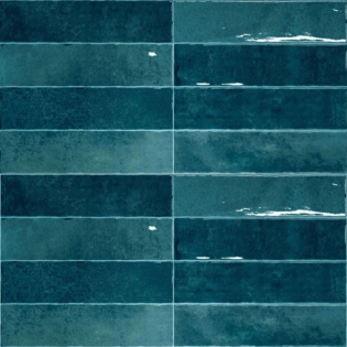 2 x 12 Nairobi Blue Glossy Subway Tile