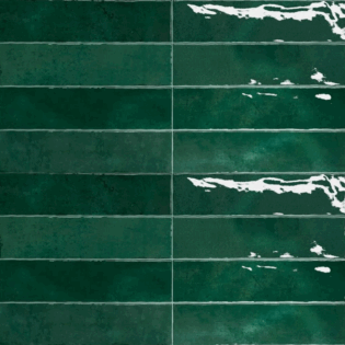 2 x 12 Nairobi Green Glossy Subway Tile