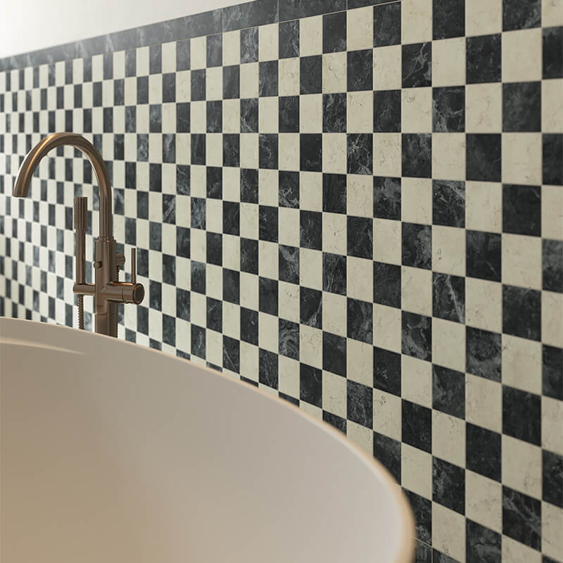 3 x 3 Marmorea Bottoccino Matte Porcelain Tile - Image 2