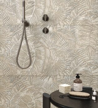 24 x 48 Atocha Capuccino Matte Deco Porcelain Tile
