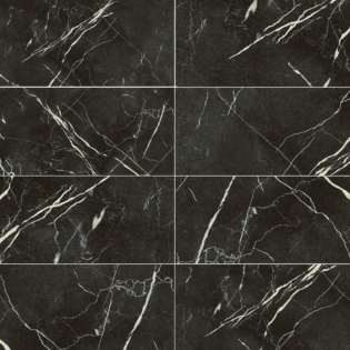 12 x 24 Marmorea Nero Marquina Matte Porcelain Tile